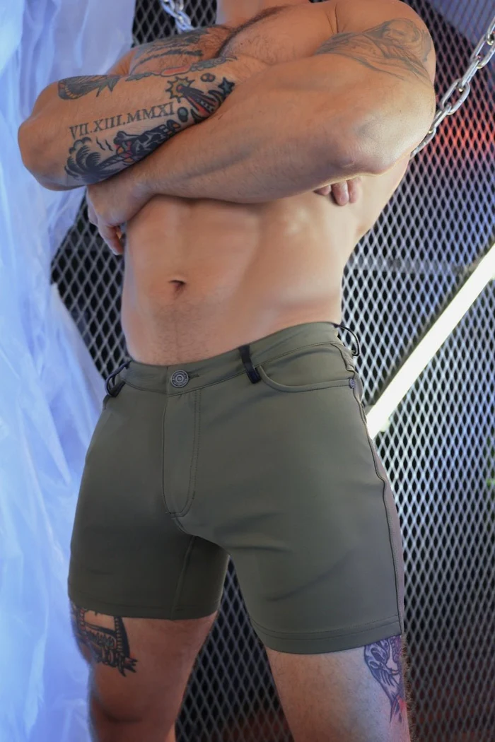 BREEDWELL DOWN LOW SHORTS - OLIVE GREEN