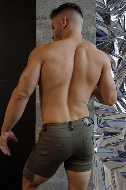 BREEDWELL DOWN LOW SHORTS - OLIVE GREEN