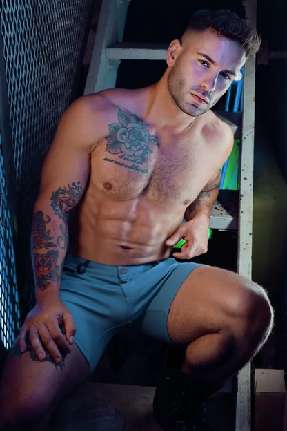 BREEDWELL DOWN LOW SHORT - SLATE BLUE