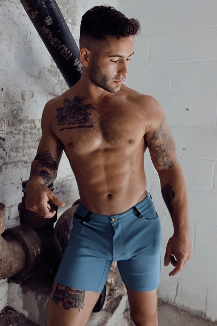 BREEDWELL DOWN LOW SHORT - SLATE BLUE