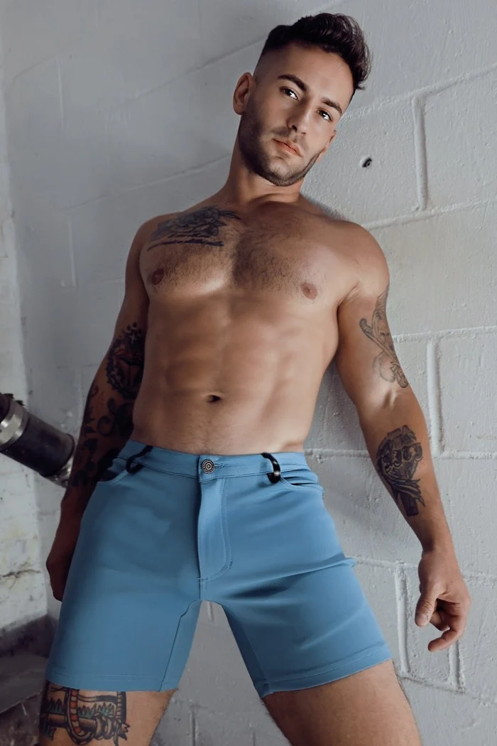 BREEDWELL DOWN LOW SHORT - SLATE BLUE