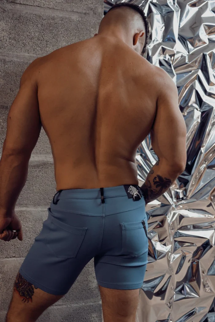 BREEDWELL DOWN LOW SHORT - SLATE BLUE