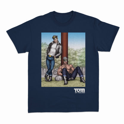 Tom of Finland "REST STOP" T-shirt - Navy
