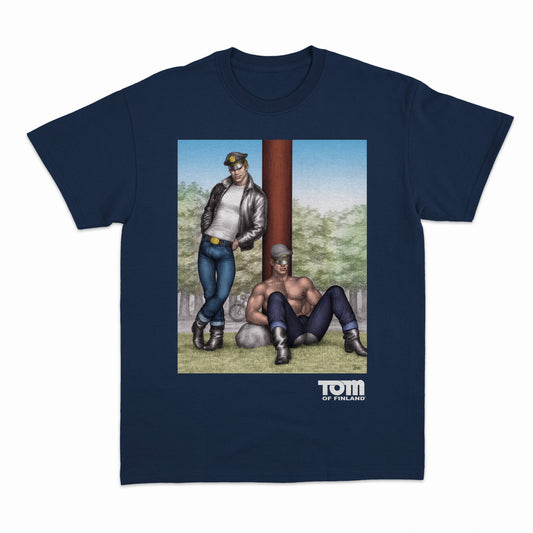 Tom of Finland "REST STOP" T-shirt - Navy