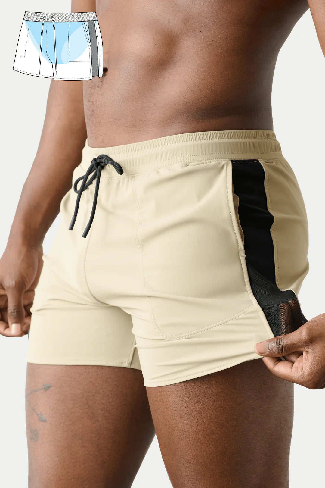 AWRY EDGE SHORTS - SAND