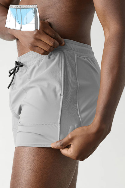 AWRY EDGE SHORTS - STEEL