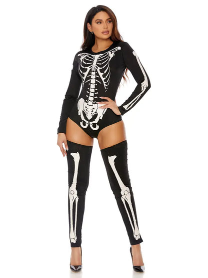FORPLAY INC. BAD TO THE BONE SEXY SKELETON COSTUME