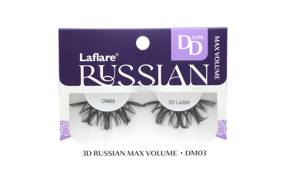 LAFLARE 3D RUSSIAN VOLUME DD CURL HANDMADE LASH