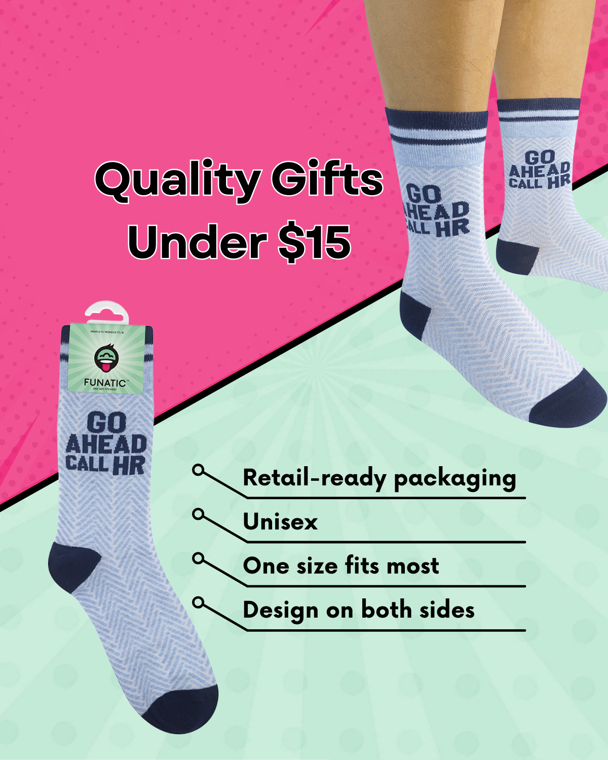 FUNATIC GO AHEAD CALL HR SOCKS