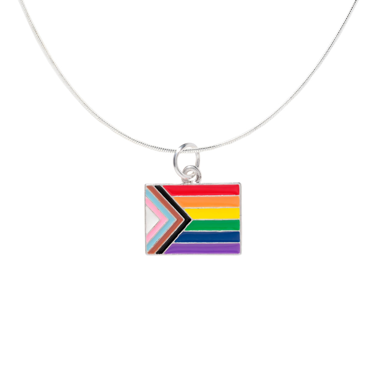 THE AWARENESS COMPANY DANIEL QUASAR FLAG NECKLACE