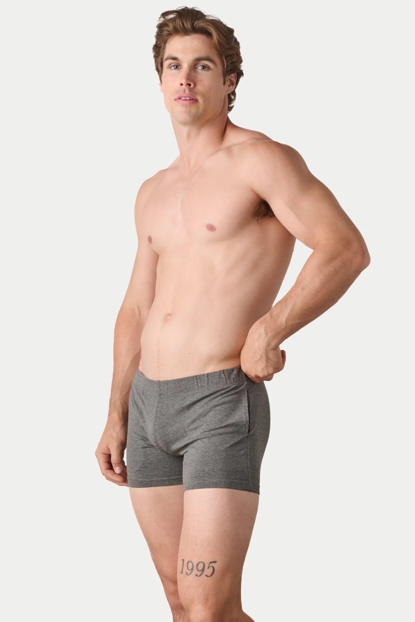 AWRY FLOW 4" SHORTS V2 - HEATHER GRAY