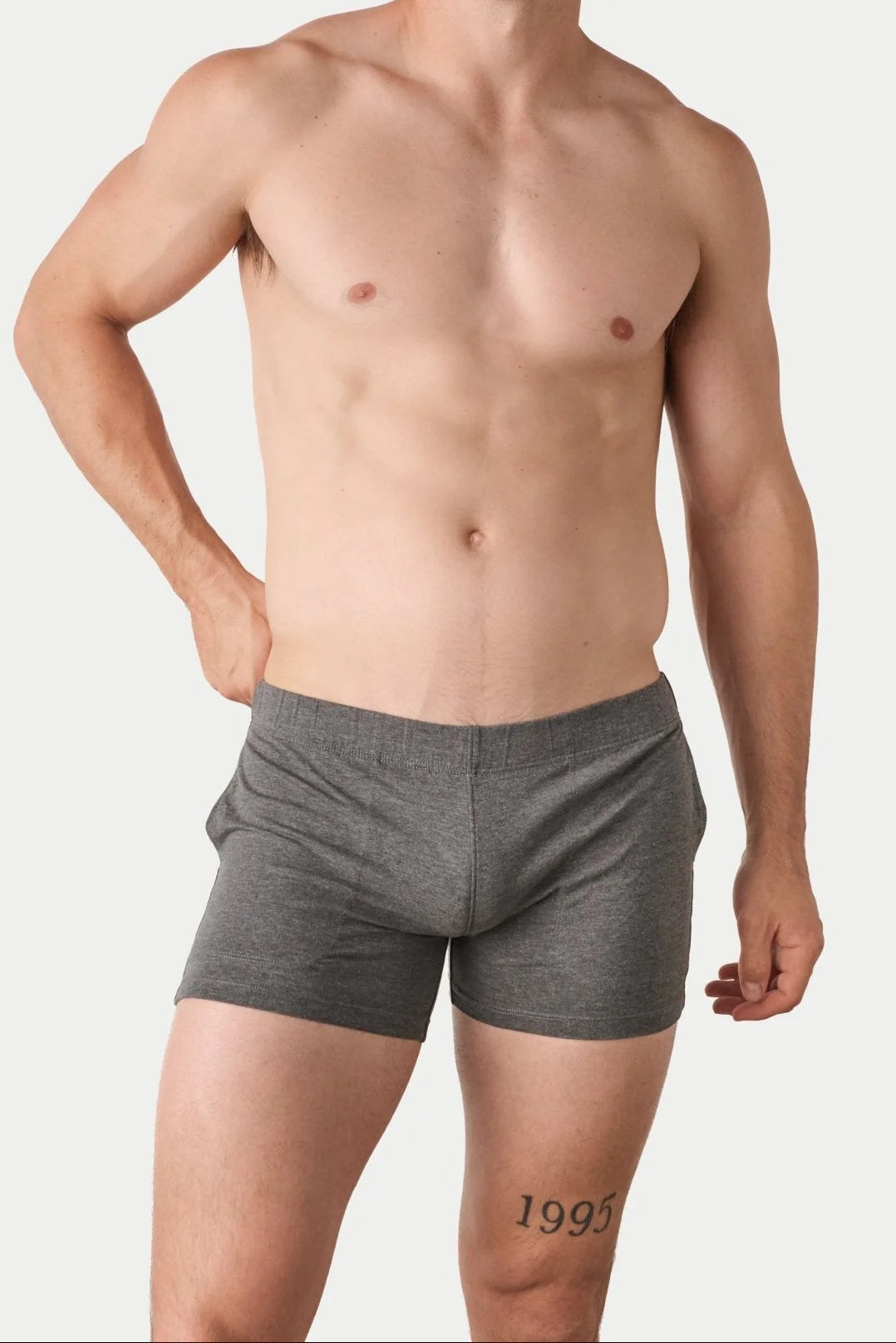 AWRY FLOW 4" SHORTS V2 - HEATHER GRAY