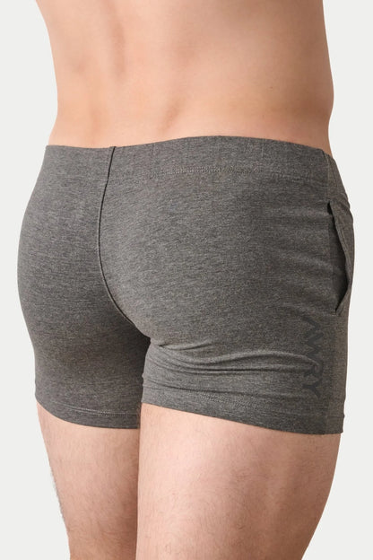 AWRY FLOW 4" SHORTS V2 - HEATHER GRAY