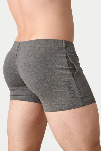 AWRY FLOW 4" SHORTS V2 - HEATHER GRAY