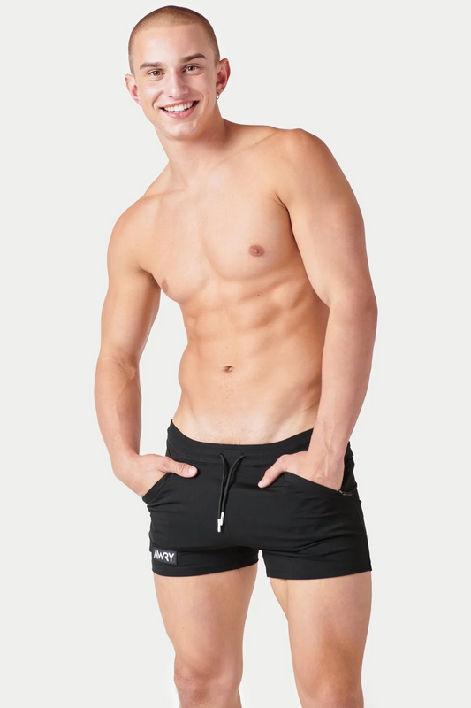 AWRY FREESTYLE SHORT - BLACK