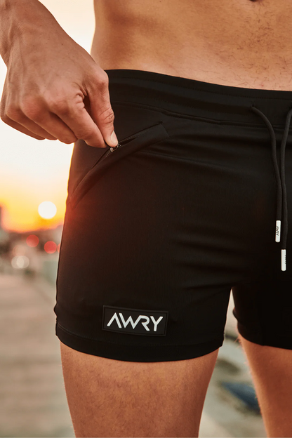 AWRY FREESTYLE SHORT - BLACK