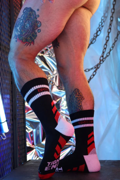 BREEDWELL GYMNETIXXX CREW SOCKS BLACK