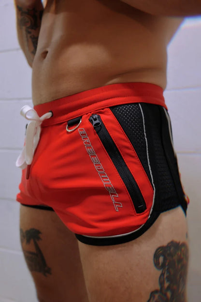 BREEDWELL GYMNETIXXX SHORTS RED