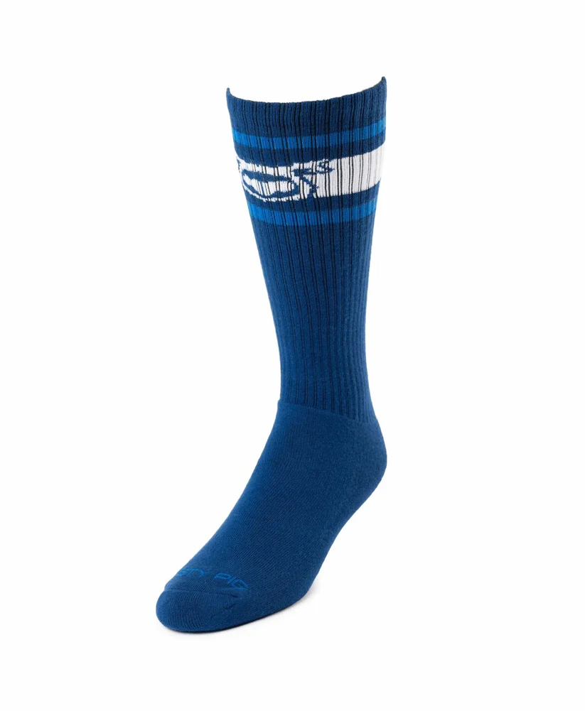 NASTY PIG HOOKD UP SOCKS - NAVY/PRINCE BLUE