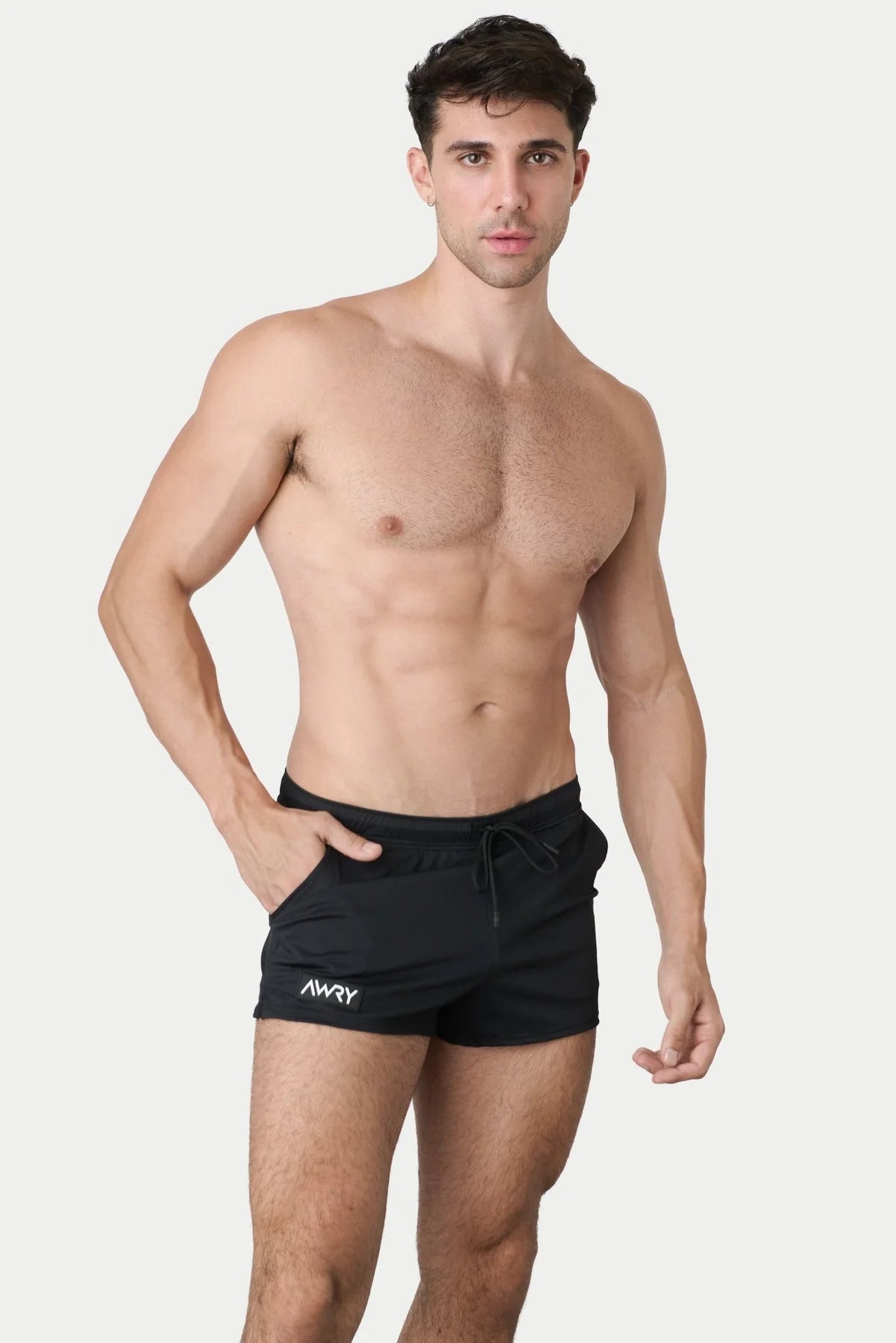 AWRY HYBRID SHORTS - BLACK