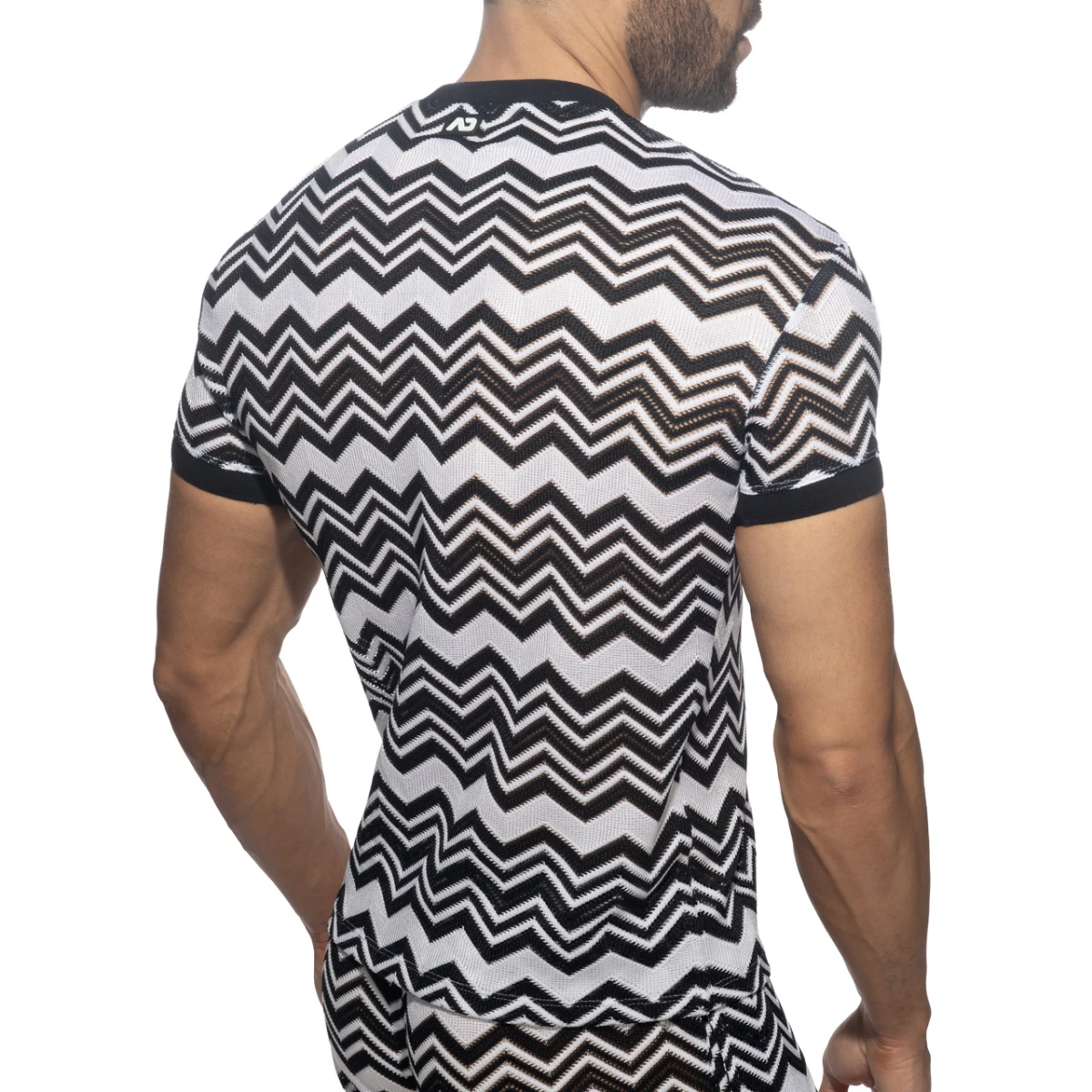 ADDICTED ISPARTA V-NECK - BLACK/WHITE