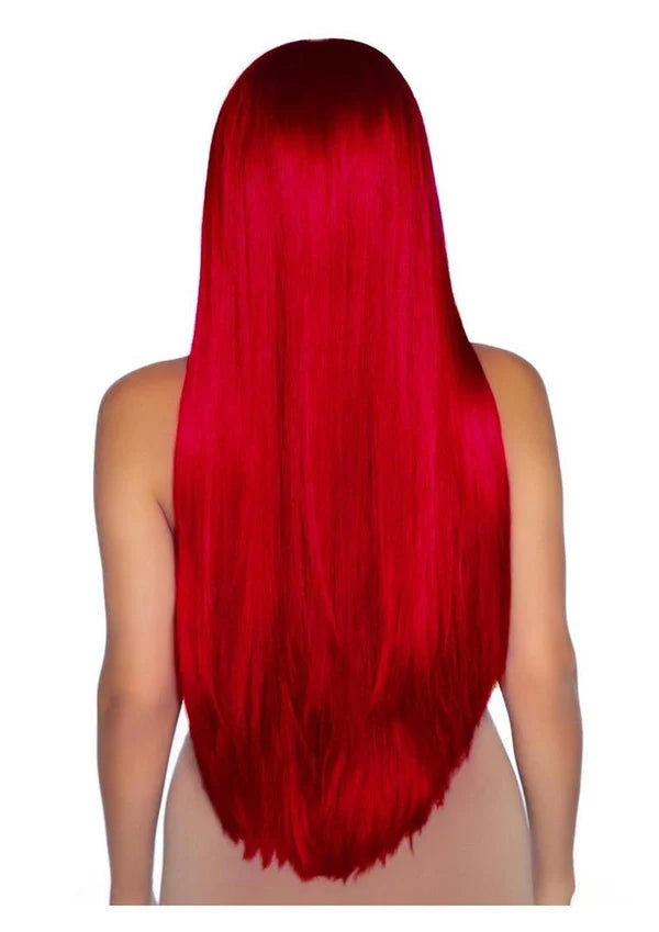LEG AVENUE 33" LONG STRAIGHT WIG - RED
