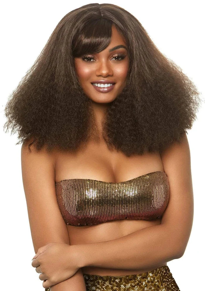 LEG AVENUE 16" DIVA DISCO WIG - BROWN