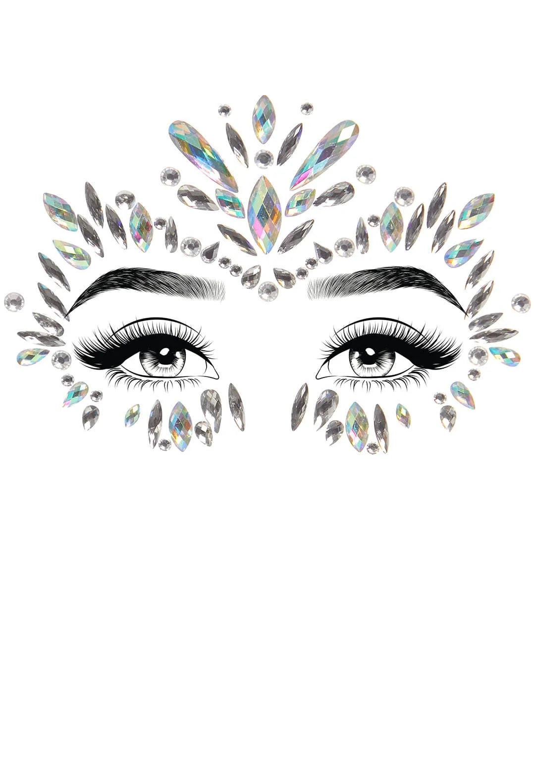 LEG AVENUE IRIS JEWELS STICKER - CLEAR