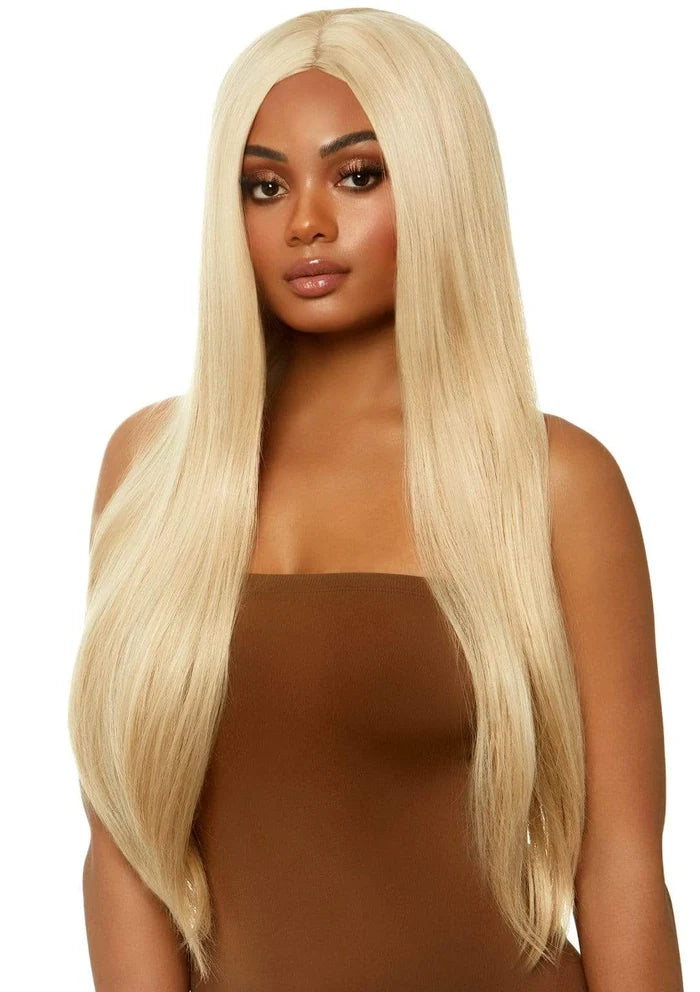 LEG AVENUE 33" LONG STRAIGHT WIG - BLONDE