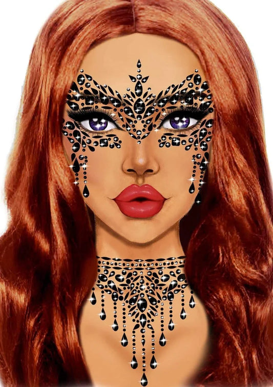 LEG AVENUE MASQUERADE RHINESTONE STICK ON JEWELS