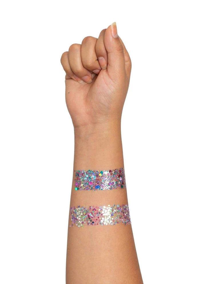 LEG AVENUE PRISM JEWELS NIPPLE PASTIES AND BODY GLITTER