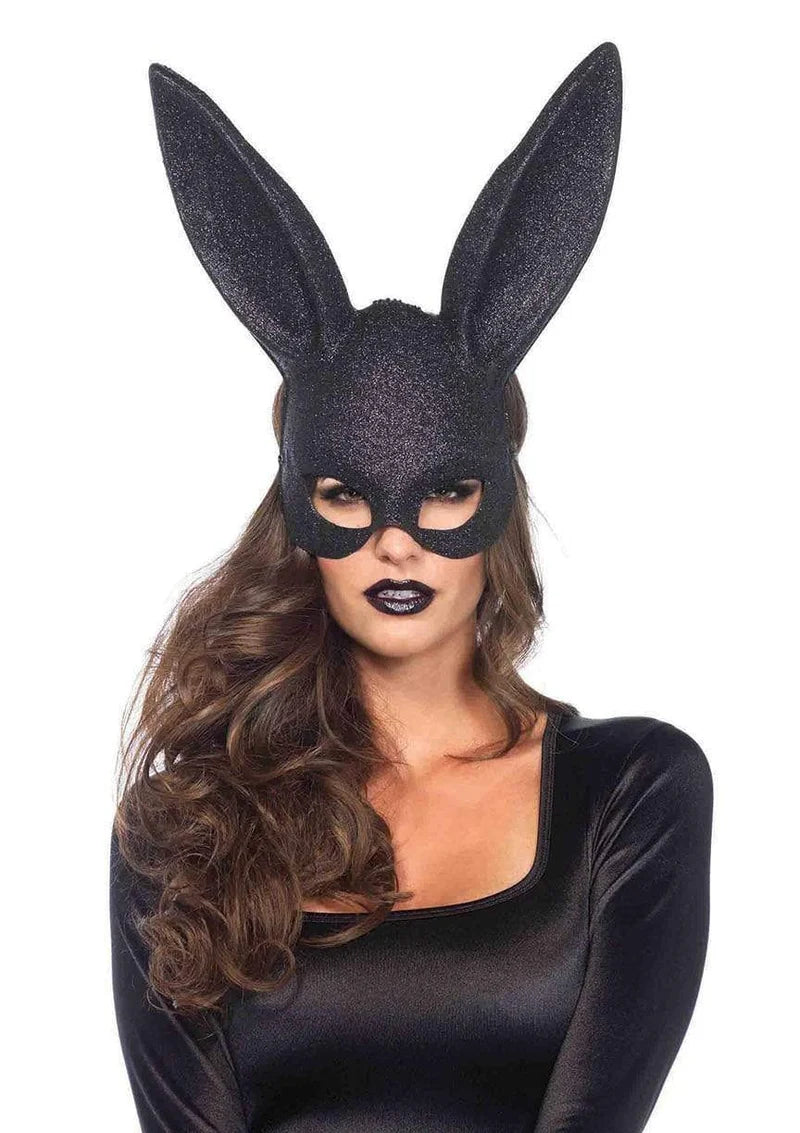 LEG AVENUE GLITTER MASQUERADE BUNNY MASK