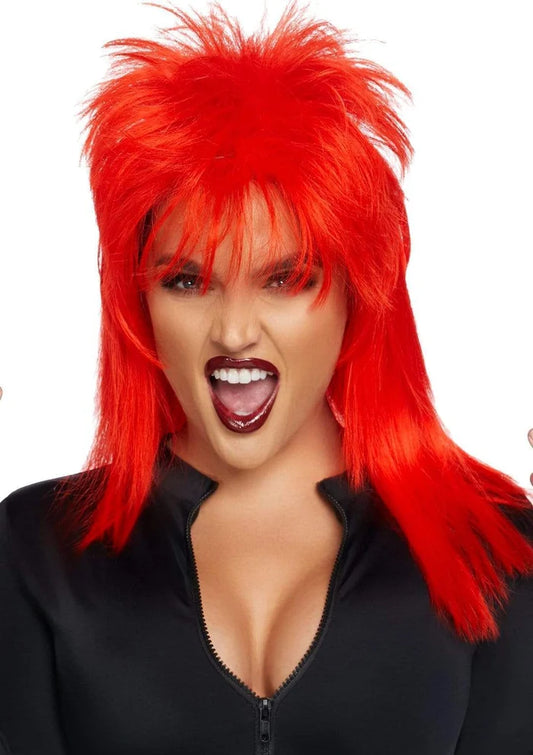 LEG AVENUE 21" UNISEX ROCKSTAR WIG - RED