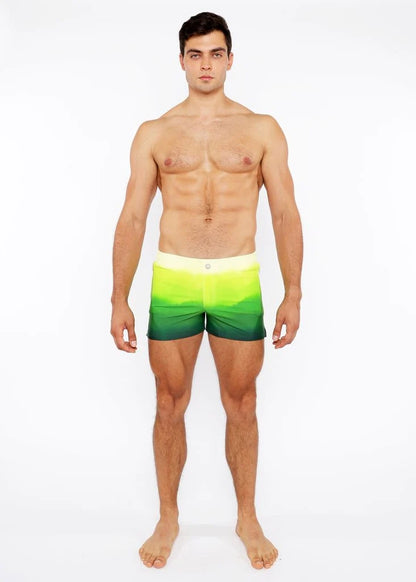 ST33LE PRINTED GRADIENT SWIM SHORTS - GREEN