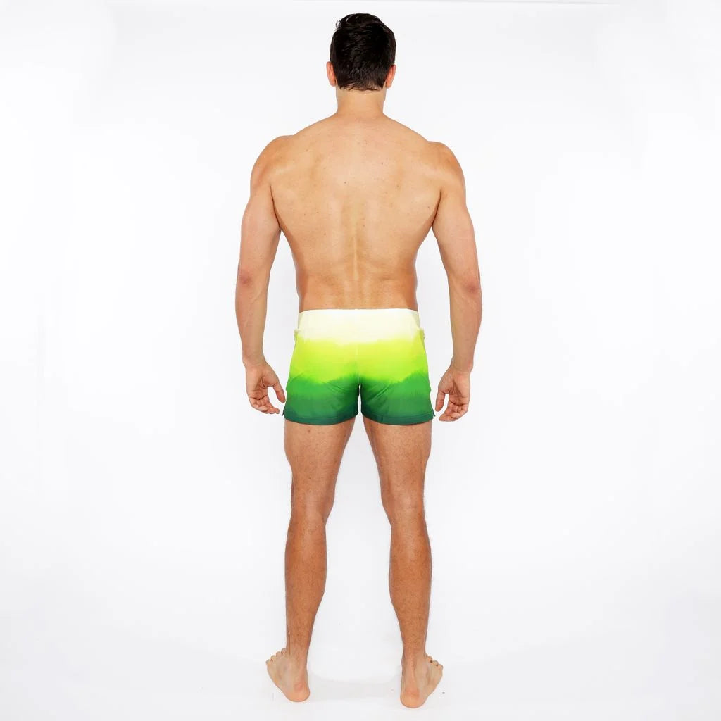 ST33LE PRINTED GRADIENT SWIM SHORTS - GREEN