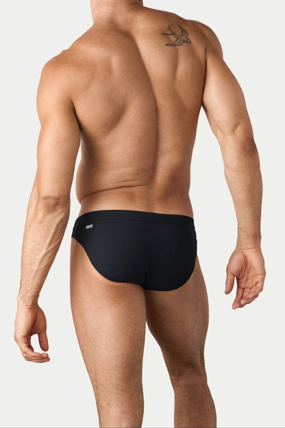 AWRY CONTOUR SWIM BRIEF - BLACK