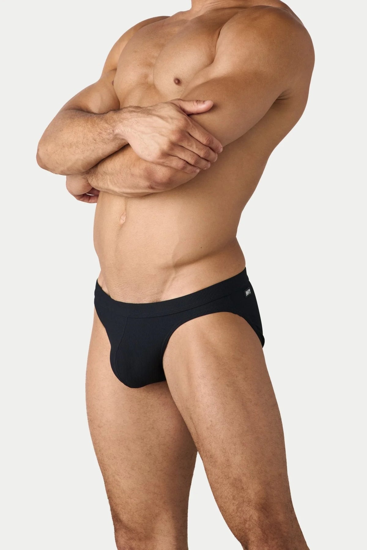 AWRY CONTOUR SWIM BRIEF - BLACK