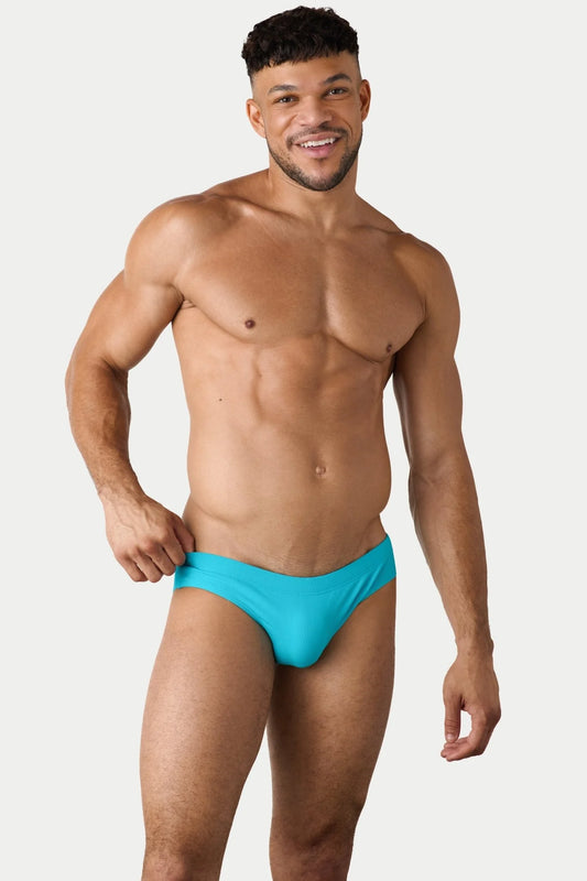 AWRY OASIS CLASSIC SWIM BRIEF - CYAN