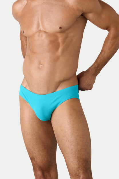AWRY OASIS CLASSIC SWIM BRIEF - CYAN