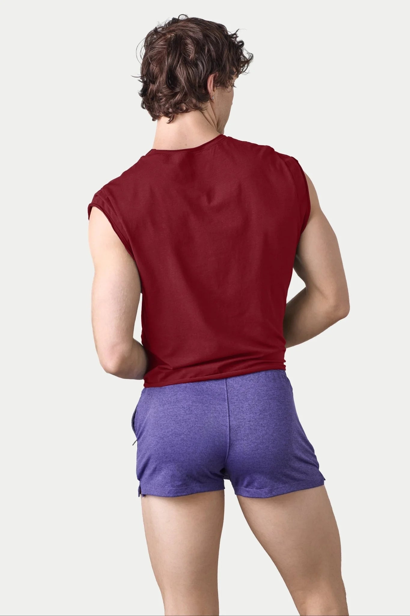 AWRY RAW CROP TEE - MAROON