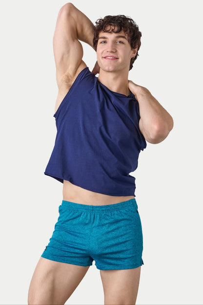 AWRY RAW CROP TEE - NAVY