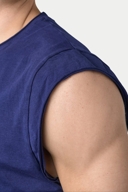 AWRY RAW CROP TEE - NAVY