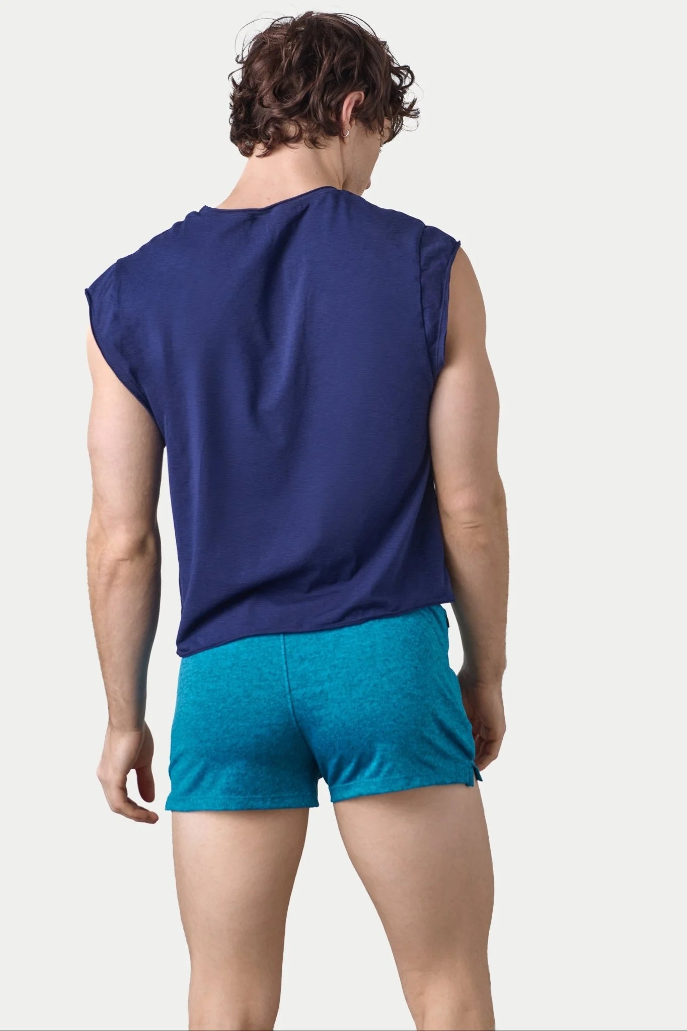 AWRY RAW CROP TEE - NAVY