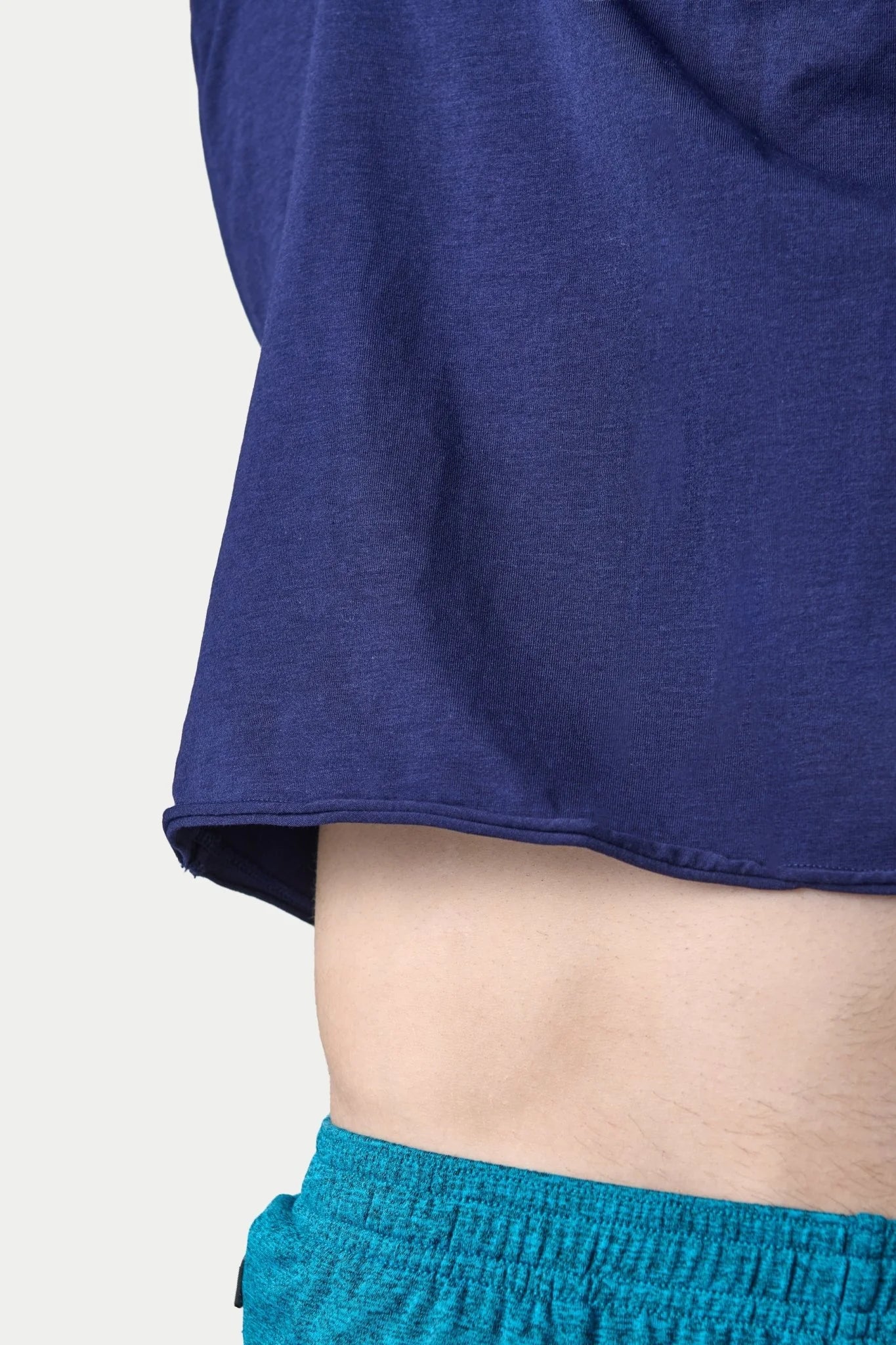 AWRY RAW CROP TEE - NAVY