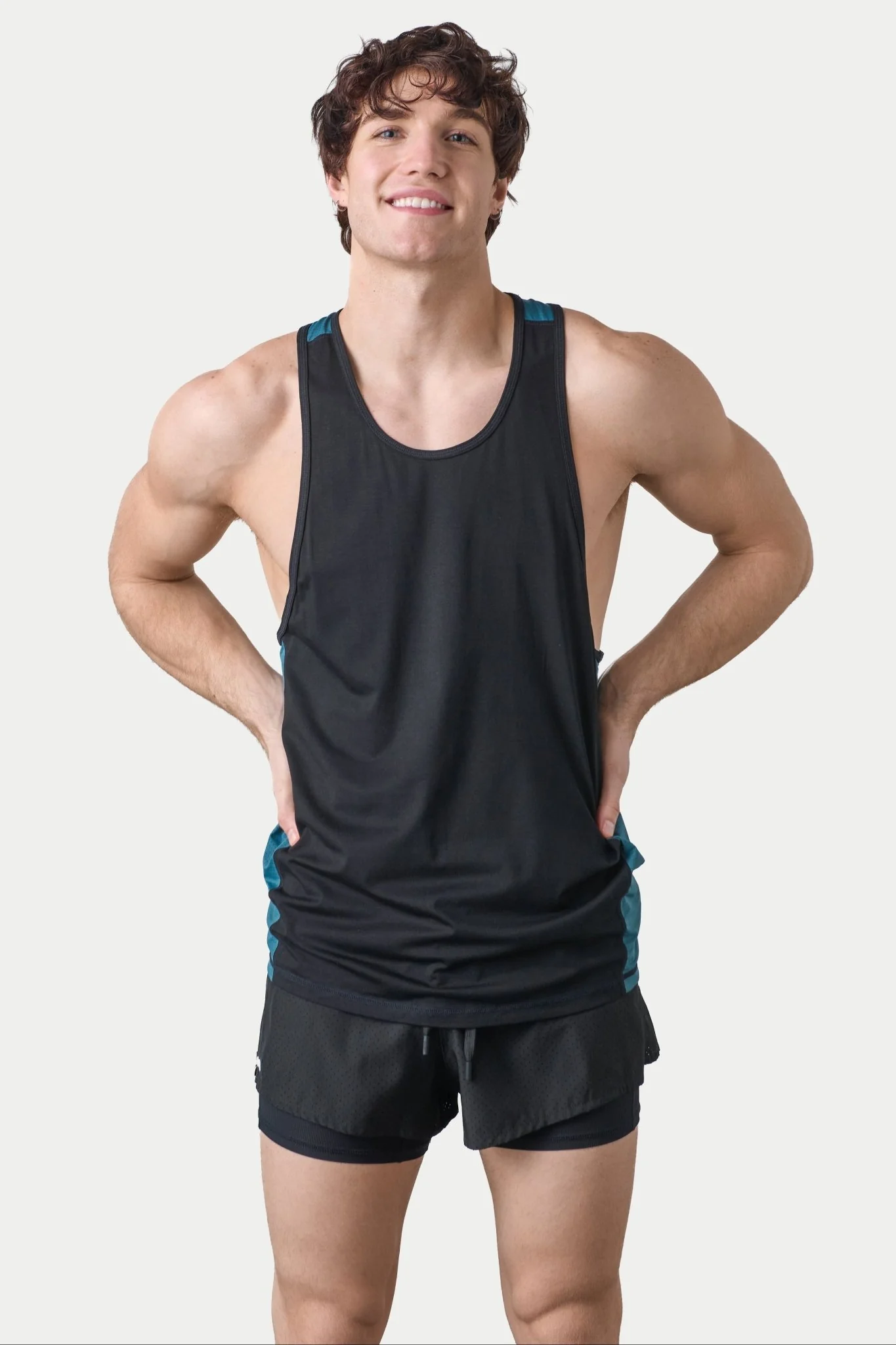 AWRY RAZOR TANK - TEAL & BLACK
