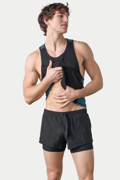 AWRY RAZOR TANK - TEAL & BLACK