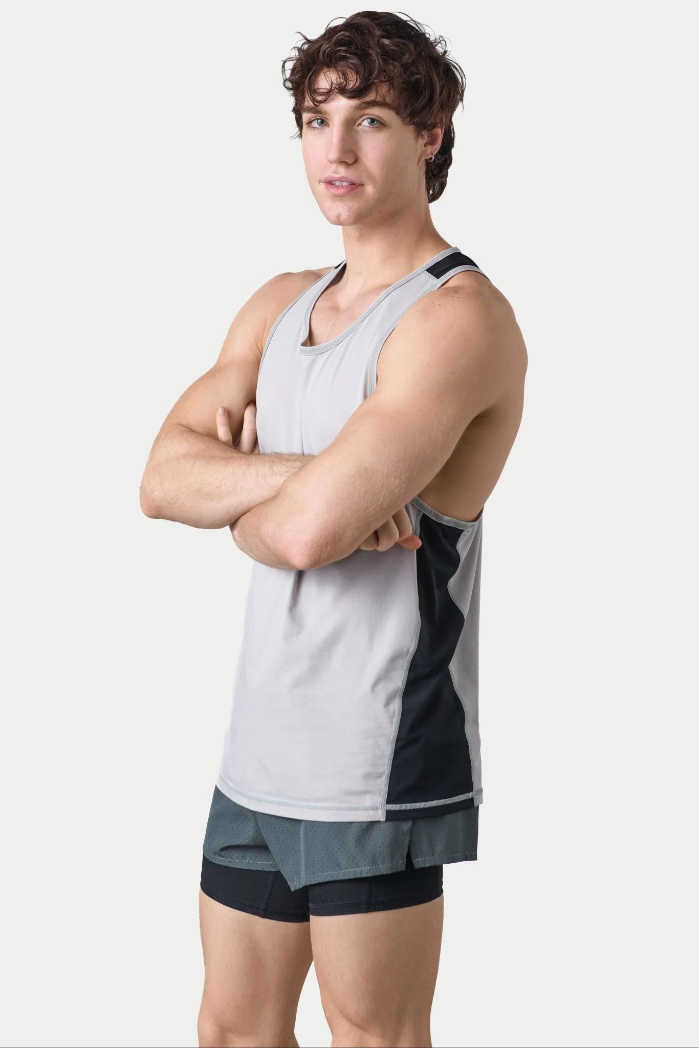 AWRY RAZOR TANK - GREY & BLACK