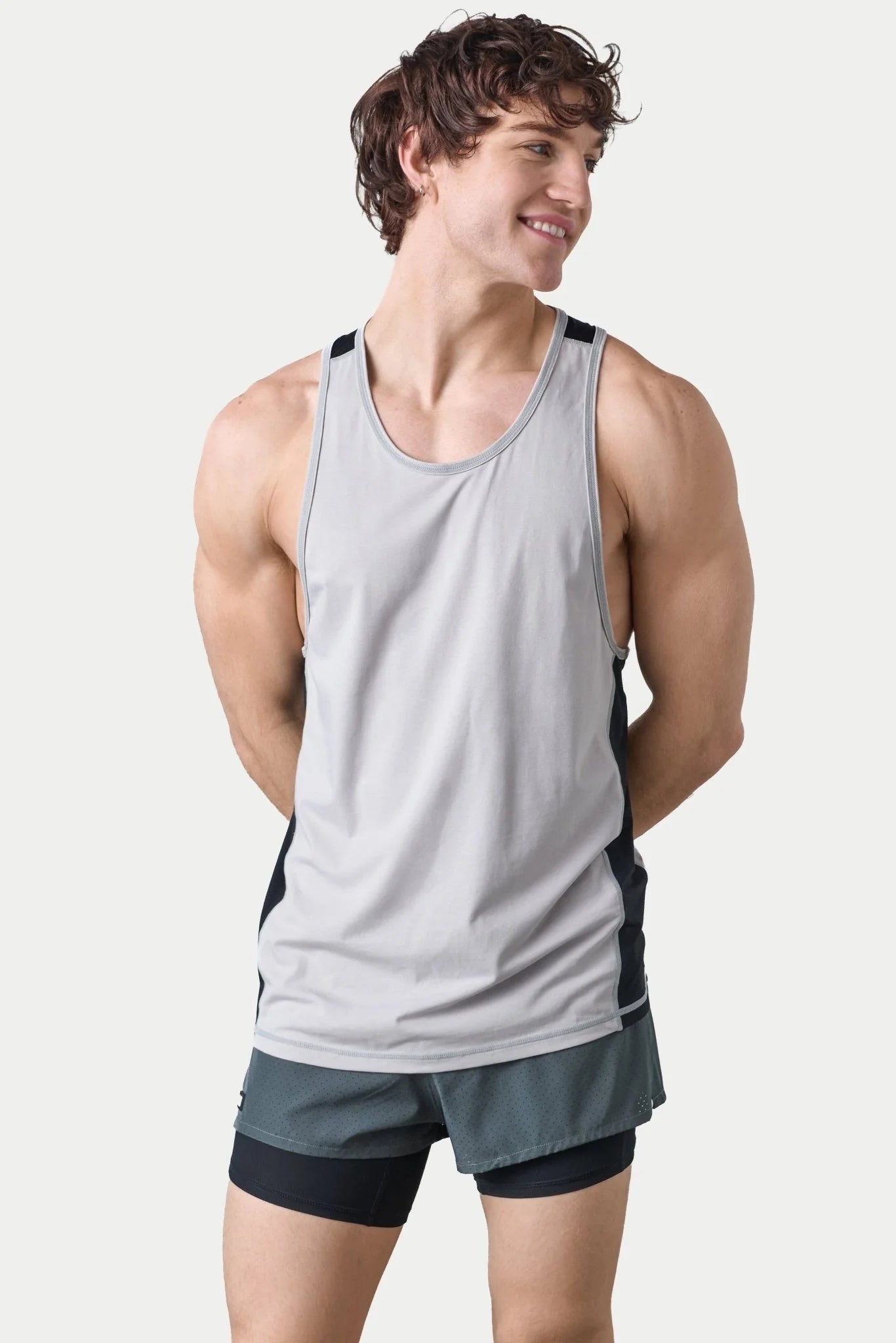 AWRY RAZOR TANK - GREY & BLACK