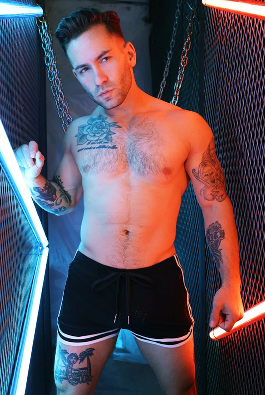 BREEDWELL REMIX CIRCUIT SHORTS - BLACK