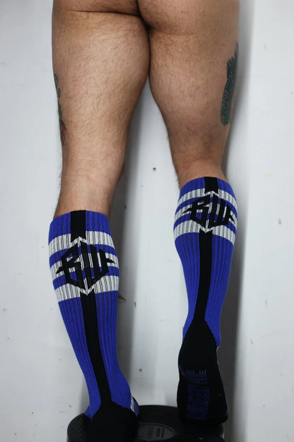 BREEDWELL RETRO REMIX SOCKS - BLUE